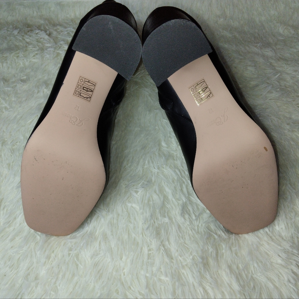 J.Crew Square-Toed Ankle Boots in Italian Leather Size 12 - Picture 8 of 14